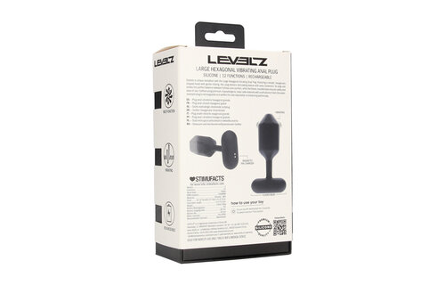 Hexagonale Vibrerende Anale Plug L