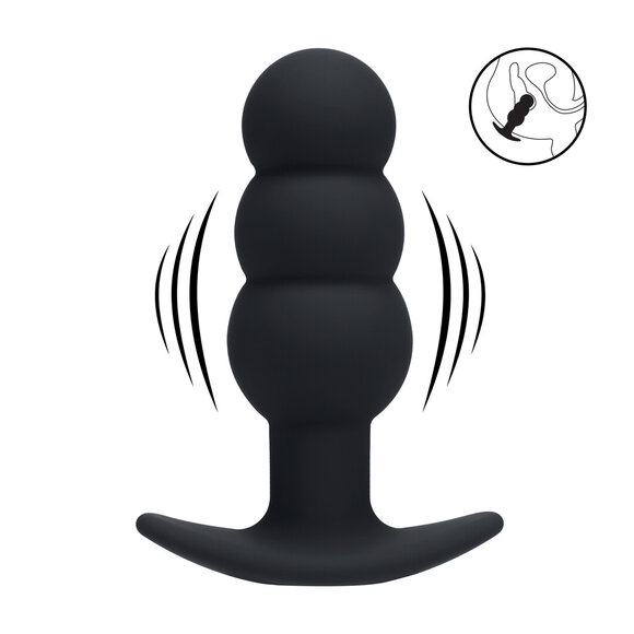 Tri Bulb Vibrating Anal Plug