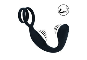 Vibrating Prostate Stimulator with Cock Ring