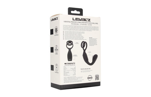 Vibrating Prostate Stimulator with Cock Ring