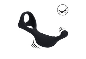 Vibrating Prostate Stimulator with Tri O Cockring