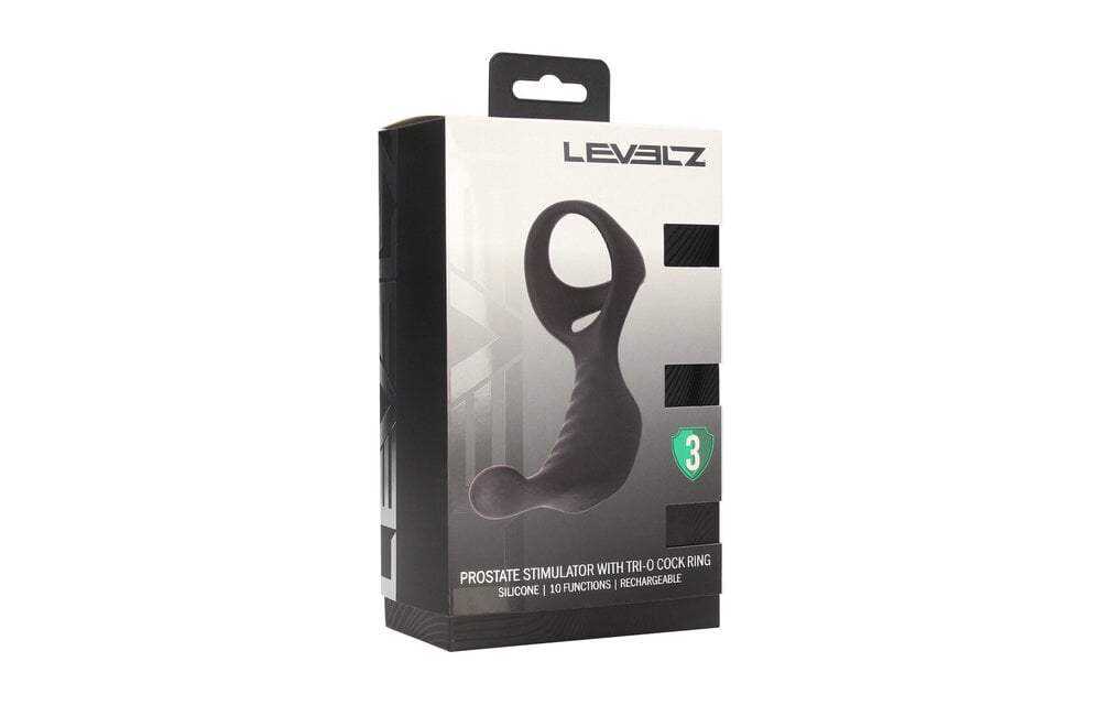 Vibrierender Prostatastimulator mit Tri-O-Penisring