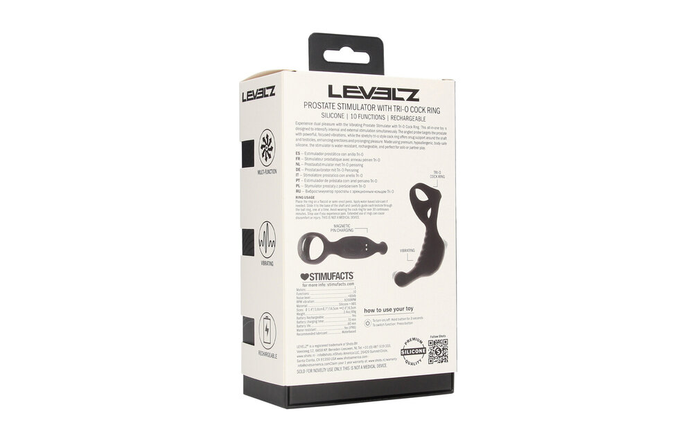 Vibrating Prostate Stimulator with Tri O Cockring