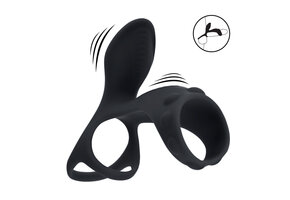 Vibrating Cock and Ball Ring with Shaft Loop