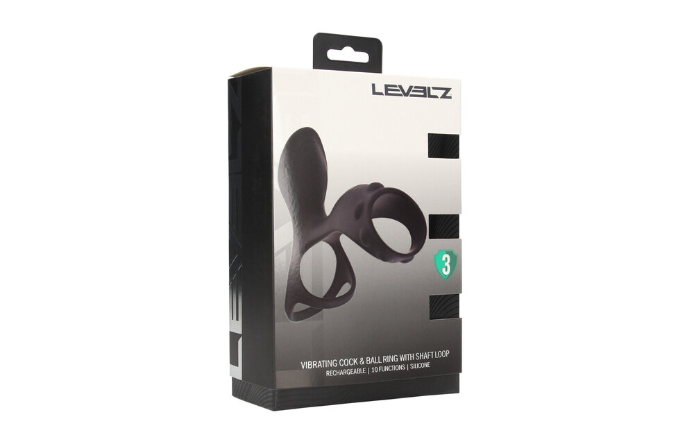 Vibrating Cock and Ball Ring with Shaft Loop