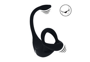 Ferngesteuerter vibrierender Tri O Cockring mit Prostatastimulator
