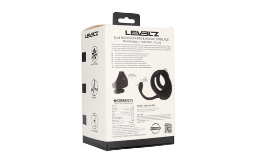 Dubbele Motor Cockring met Prostaat Stimulator