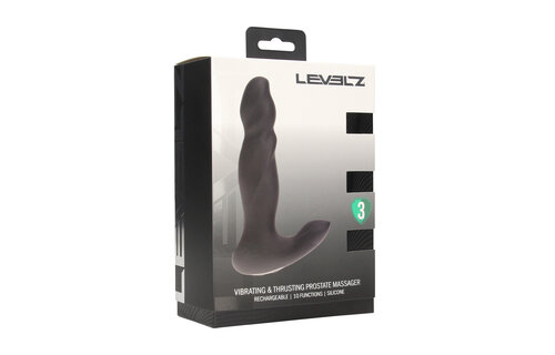 Vibrerende en Duwende Siliconen Prostaatmassager – Zwart