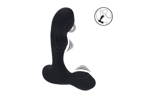 Vibrierender klopfender Prostatamassager mit Hodenstimulator