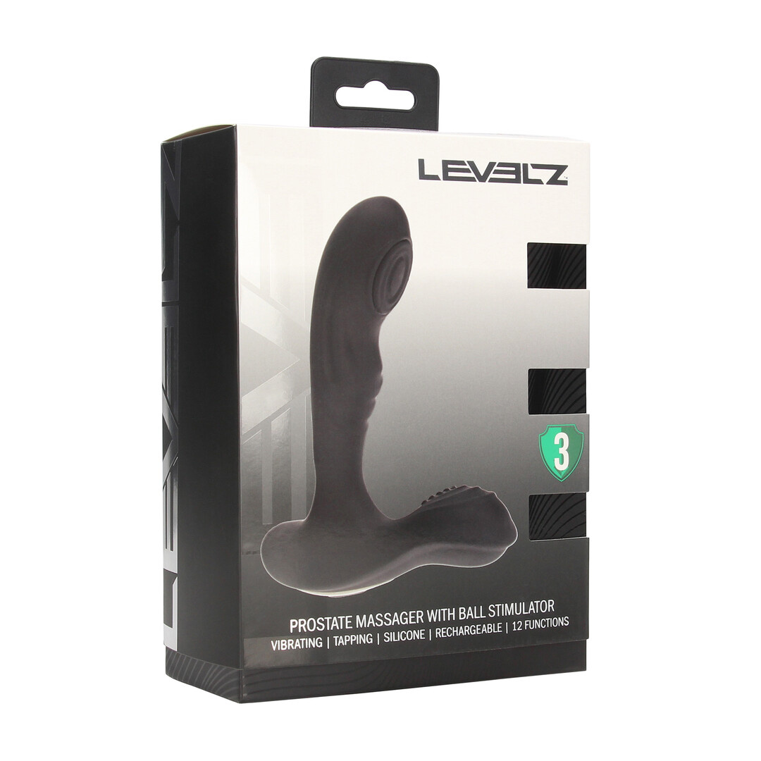 Vibrating Tapping Prostate Massager with Ball Stimulator