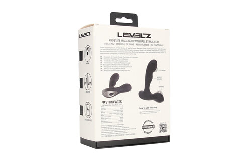 Vibrerende Siliconen Prostaat Massager Zwart | Levelz