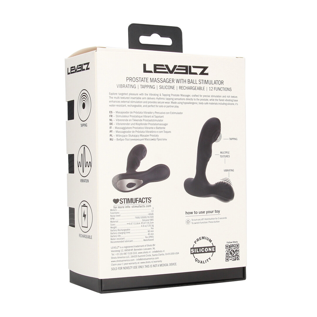 Vibrating Tapping Prostate Massager with Ball Stimulator