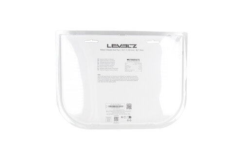 Geriffelter aufblasbarer Analplug aus Silikon, schwarz, 69 cm