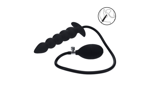 Beaded Inflatable Anal Plug
