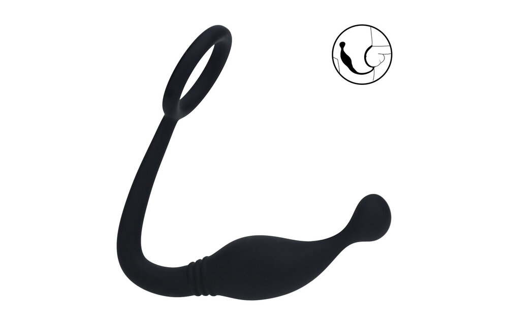 Silikon-Cockring mit Prostata-Stimulator – Intensives Vergnügen M