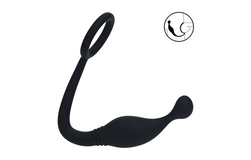 Silikon-Cockring mit Prostata-Stimulator – Intensives Vergnügen M