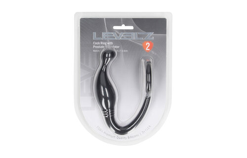 Siliconen Cockring met Prostaatstimulator - Intens Genot M