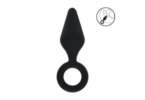 Silicone Anal Plug with Loop 14.3 cm - Comfortable & Stylish