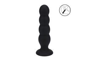 Quad Rattle Silicone Anal Plug XL 16.5 cm - Black