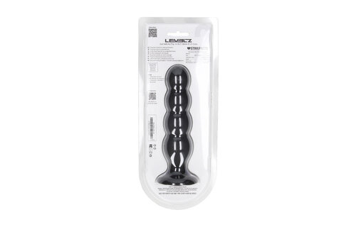 Quad Rattle Silicone Anal Plug XL 16.5 cm - Black