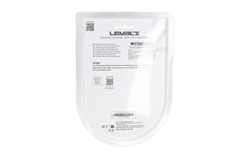 Full Double Wave Silicone Prostate Massager - Black