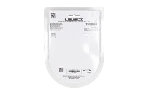 Geribbelde Zwarte Silicone Prostaatstimulator S - Levelz