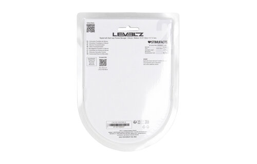 Ribbed Silicone Prostate Stimulator M Black | Levelz