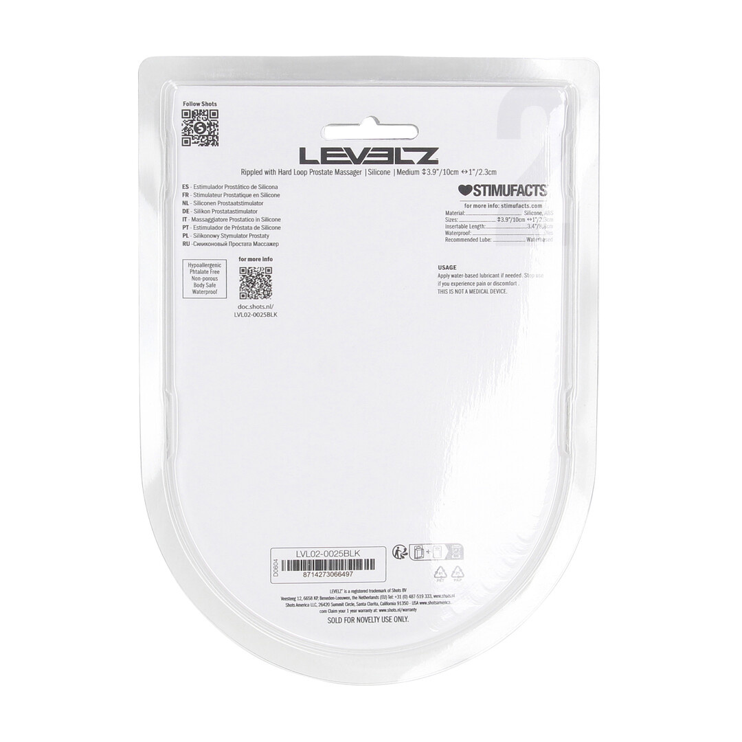 Geribbelde Hard Loop Prostaat Massager M