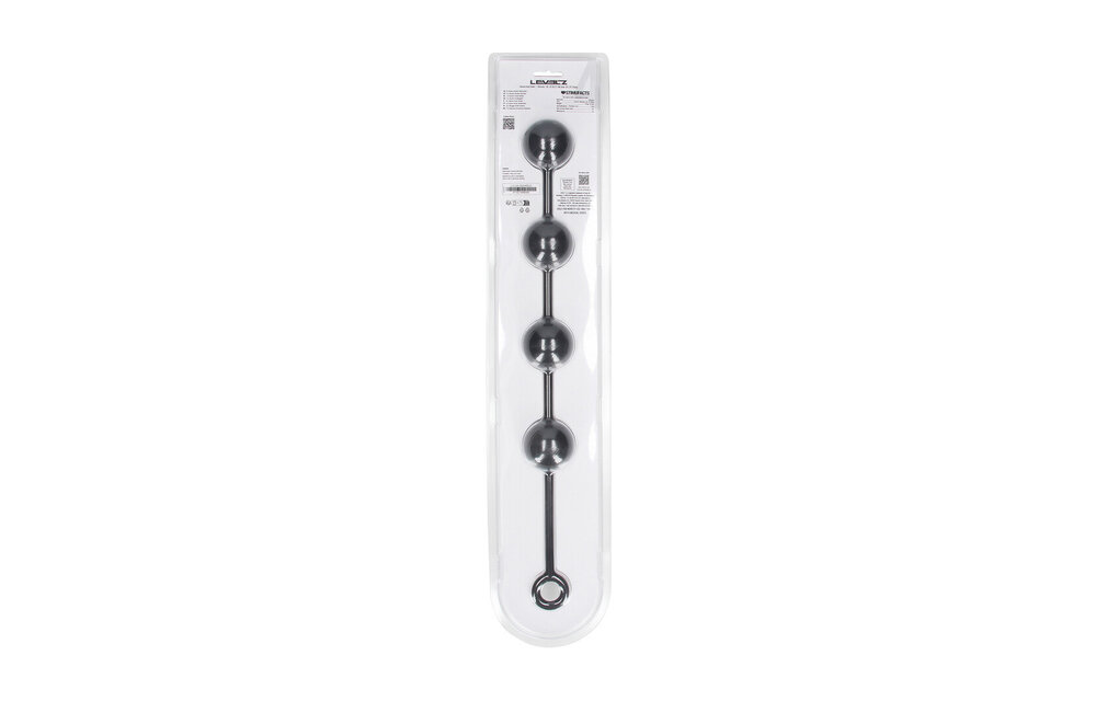 Ronde Siliconen Anale Ballen XL 46,5 cm - Zwart | Levelz