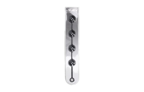 Silicone Round Anal Beads XXL 60 mm – 52.5 cm Black