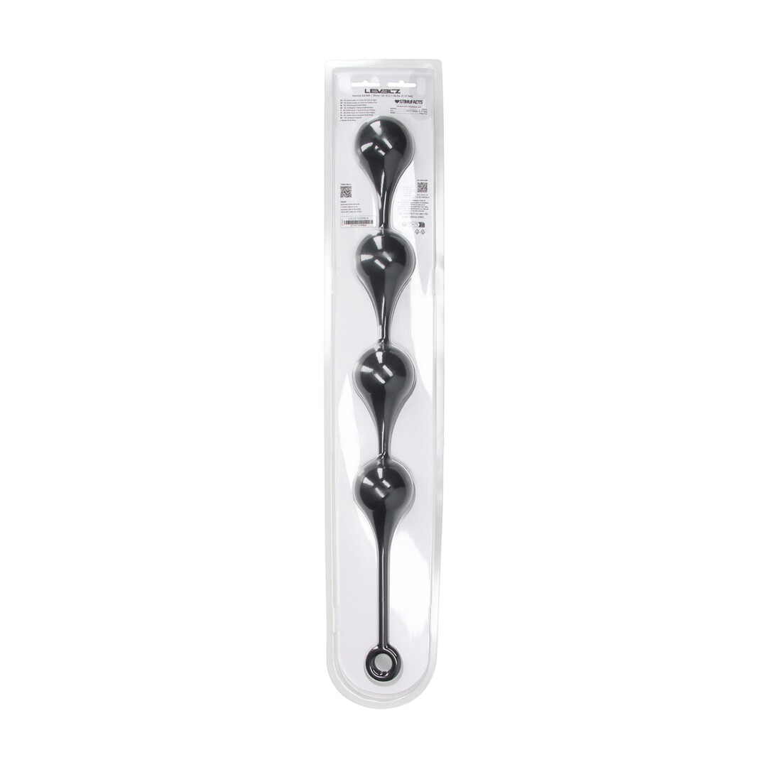 Silicone XXL Anal Beads 60 mm - 56.5 cm - Black | Experienced