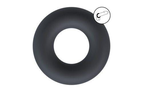 Massiver Silikon-Cockring XS Schwarz – Komfort & Leistung