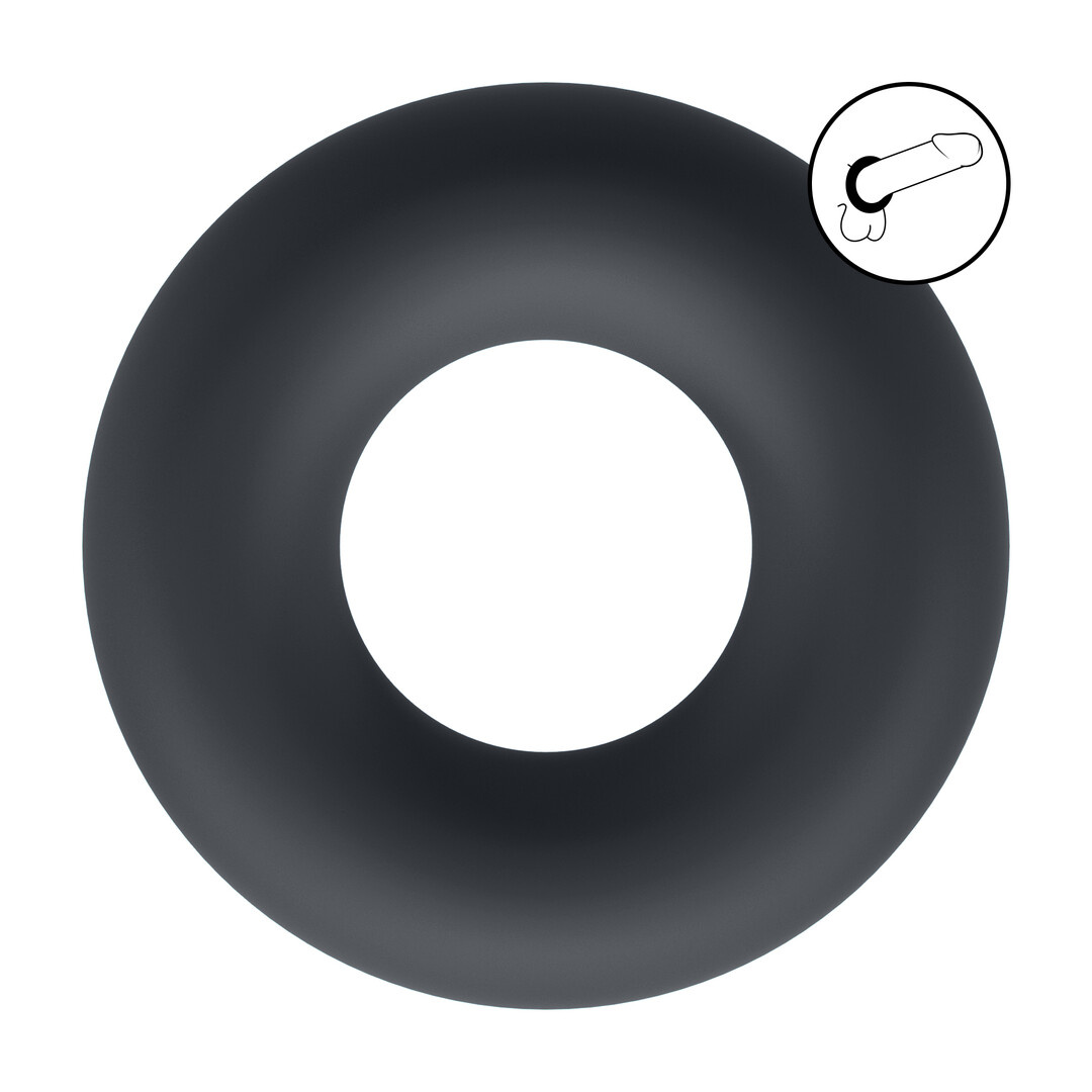 Liquid Silicone Cock Ring S Black – Improve Stamina