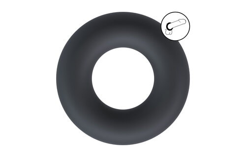 Vloeibare Siliconen Cockring M Zwart – Comfort & Controle