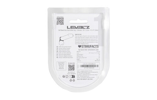 Zachte Siliconen Penis- en Ballenring - Tri-O Grip Zwart