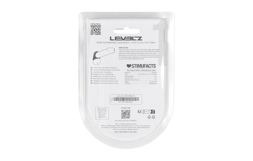 Double Liquid Silicone Penis and Ball Ring Black | Comfort