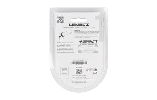 Double Ergo silicone cock ring black – double control & comfort