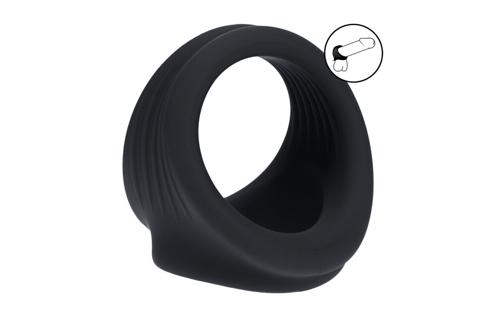 Silicone Cock and Ball Harness Black – Maximum Grip & Support