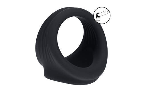 Silicone Cock and Ball Harness Black – Maximum Grip & Support