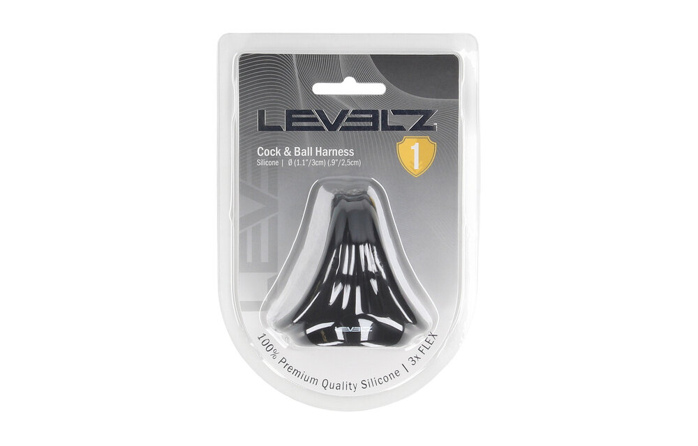 Silicone Cock and Ball Harness Black – Maximum Grip & Support