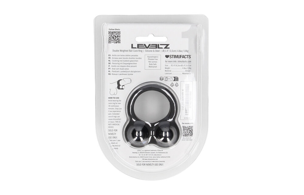 Double Weighted Ball Cockring