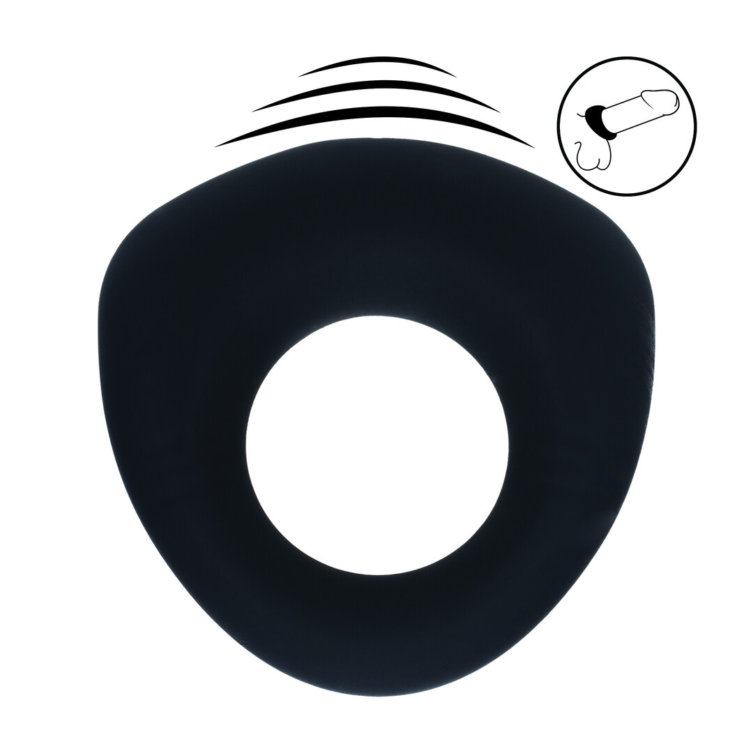 Sealed Silicone Vibrating Cock Ring Black – Intense Pleasure