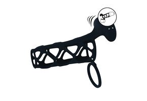 Vibrating Cage Penis Sleeve and Ball Ring