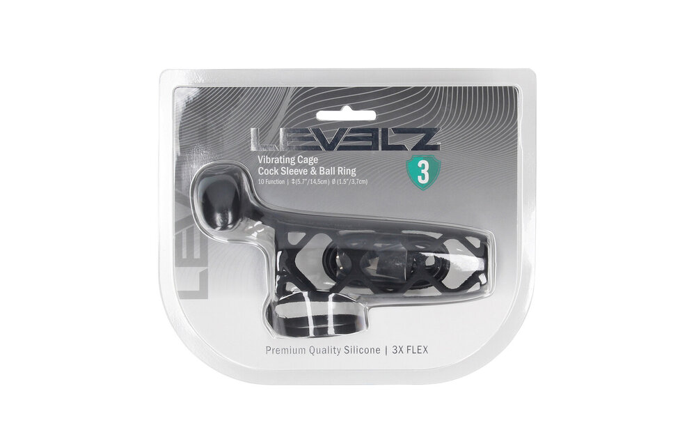 Vibrating Cage Penis Sleeve and Ball Ring