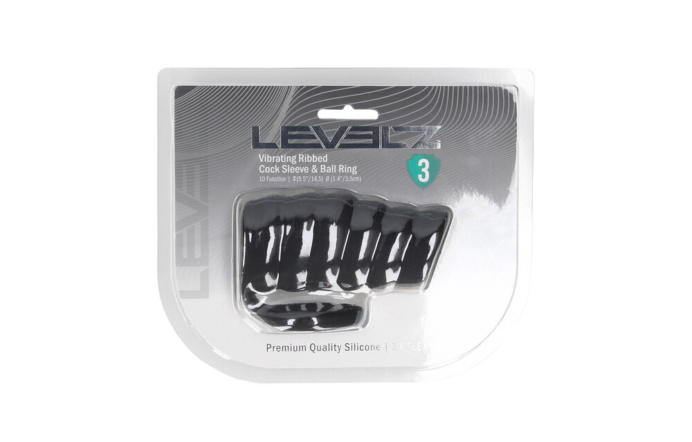 Vibrating Ribbed Cock Sleeve and Ball Ring