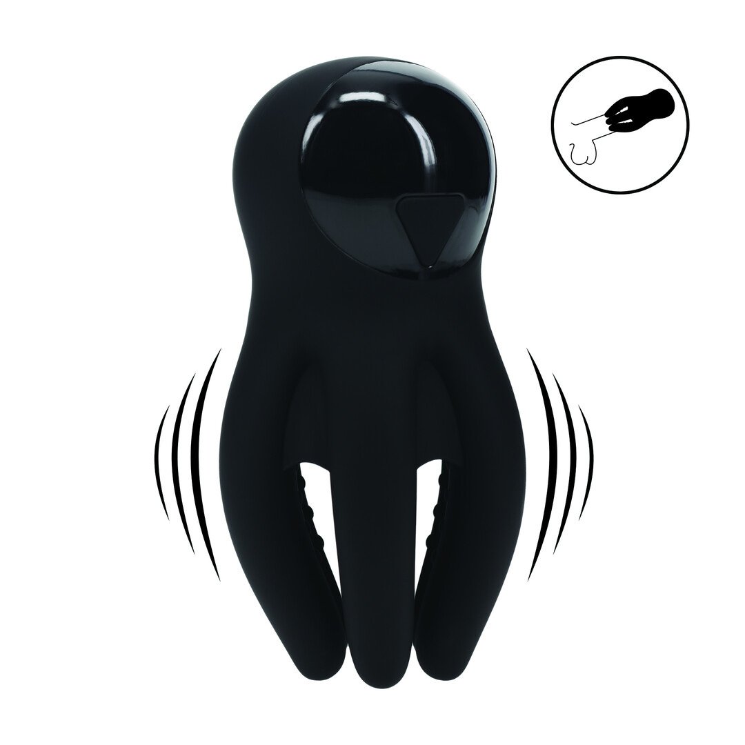 Digital Vibrating Penis Head Stimulator with Tentacles