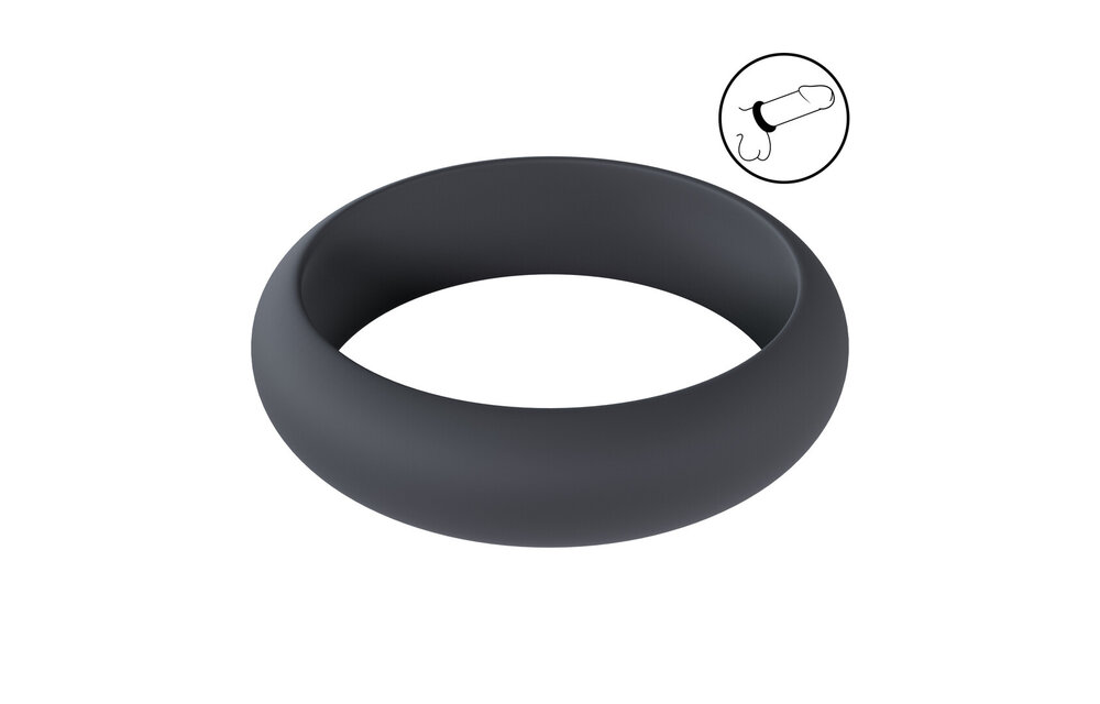 Breiter O-Silikon-Cockring S schwarz – Komfort & Leistung