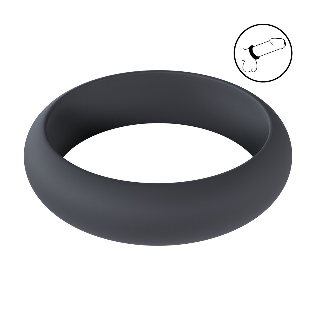 Wide O Silicone Cock Ring S black – Comfort & Performance