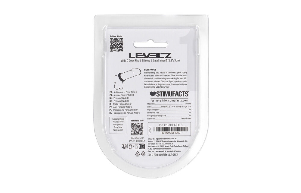 Brede O Silicone Cockring S zwart – Comfort & Prestatie