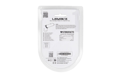 Brede O Siliconen Cockring XL - Comfort & Kracht Zwart